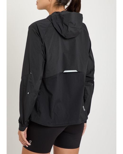 On Shoes Black Core Hooded Shell Jacket
