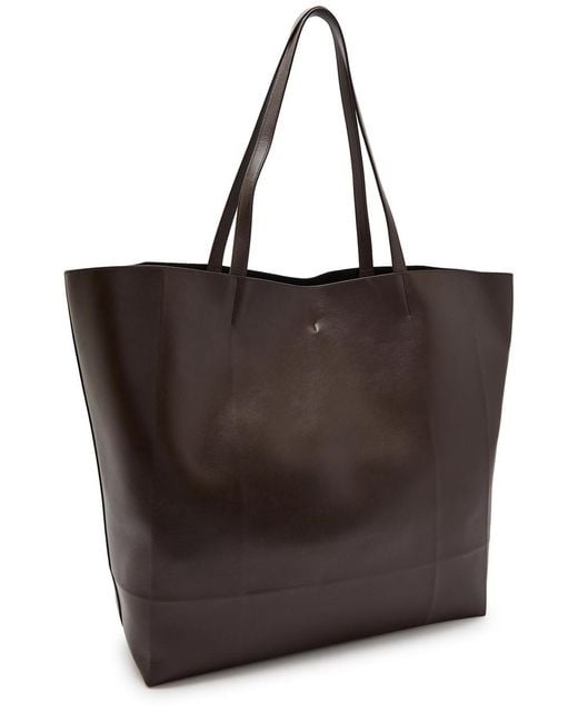 Totême Brown Roam Leather Tote
