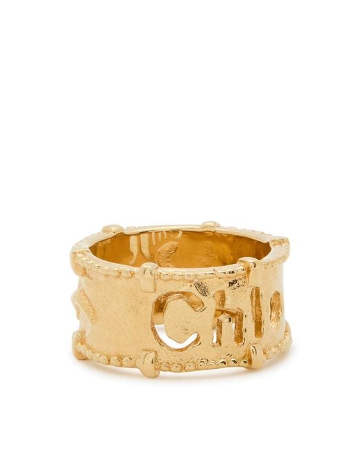 Chloé Metallic The Chloé Medals Ring