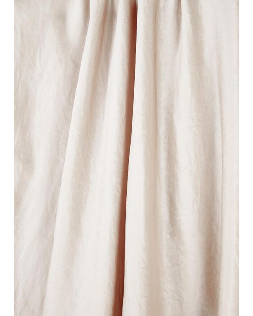 Vince Natural Hammered Satin Skirt