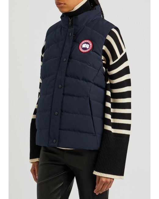 Canada Goose Blue Freestyle Quilted Arctic-Tech Shell Gilet
