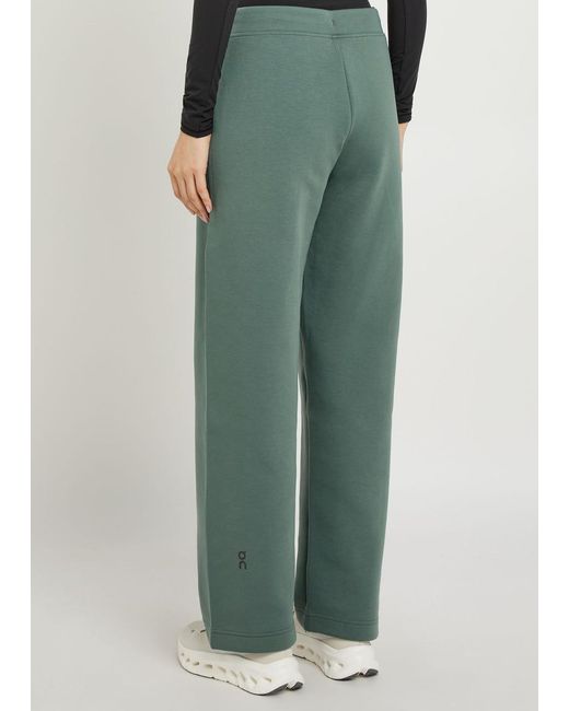 On Shoes Green Focus Tech Cott-Blend Sweatpants