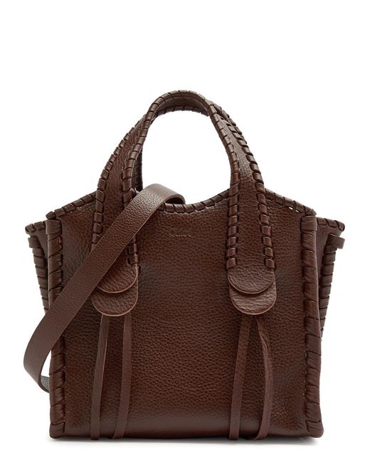 Chloé Brown Chloe Mony Small Leather Tote