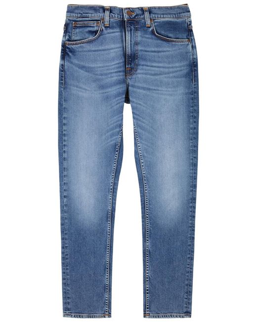 Nudie Jeans Blue Lean Dean Slim-Leg Jeans for men