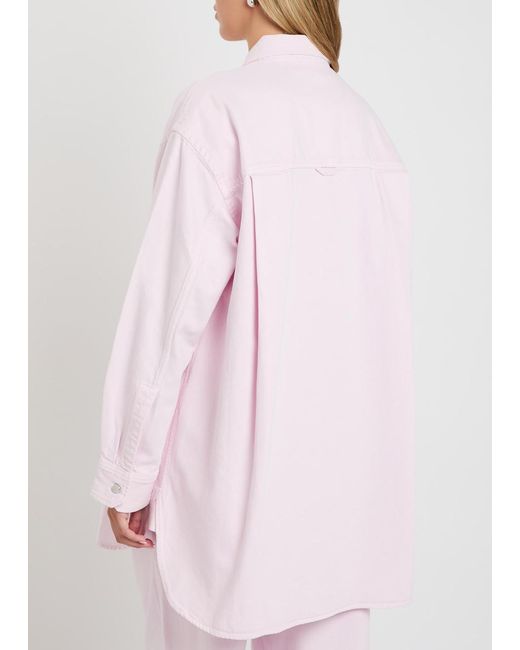Agolde Pink X Maria Mcmanus Denim Shirt