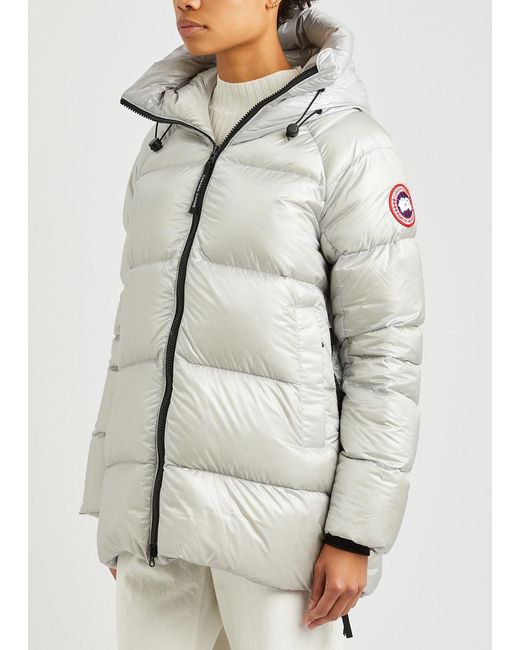 Canada Goose Gray Cypress Quilted Feather-Light Shell Coat