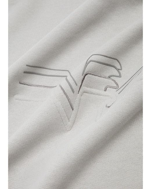 Emporio Armani White Logo Cotton Sweatshirt for men