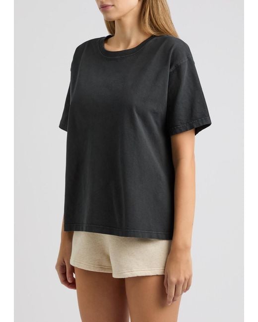 American Vintage Black Fizvalley Cotton T-Shirt