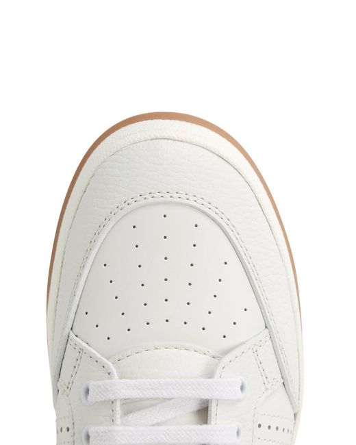 Saint Laurent White Sl61 Leather Sneakers