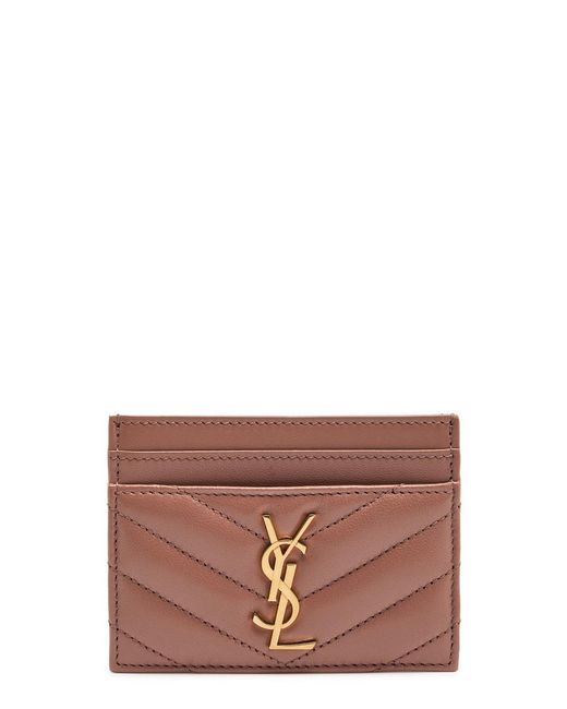 Saint Laurent Multicolor Cassandre Quilted Leather Card Holder