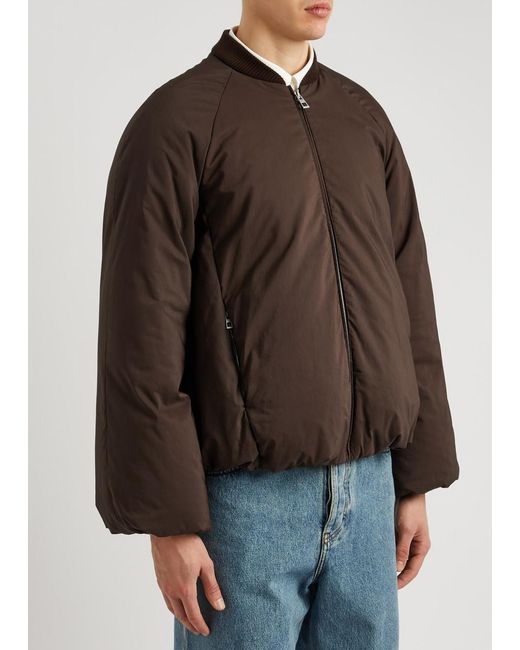 Loewe Brown Cotton-blend Bomber Jacket for men
