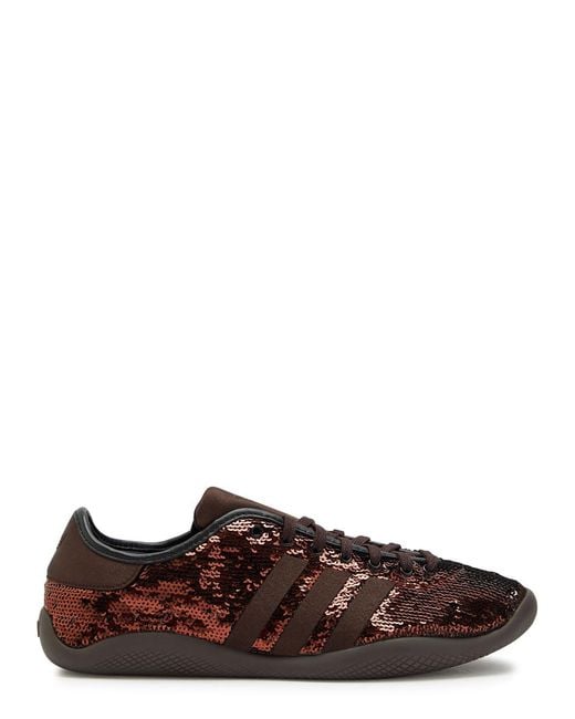 Wales Bonner Brown Adidas X Karintha Sequin And Satin Sneakers for men