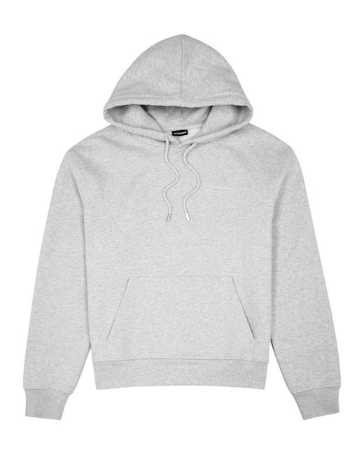 Jacquemus Gray Le Sweatshirt Brode Hooded Cotton Sweatshirt for men