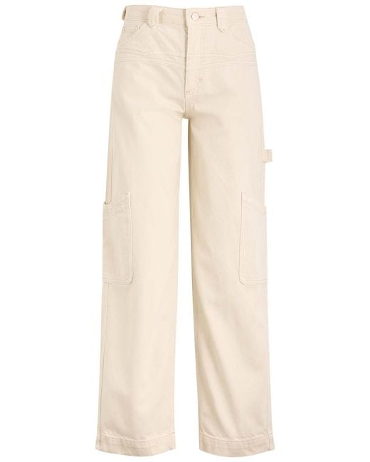 Damson Madder Natural Drew Straight-Leg Cargo Jeans