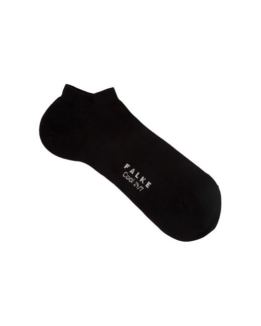 Falke Black Cool 24/7 Cotton-Blend Trainer Socks for men