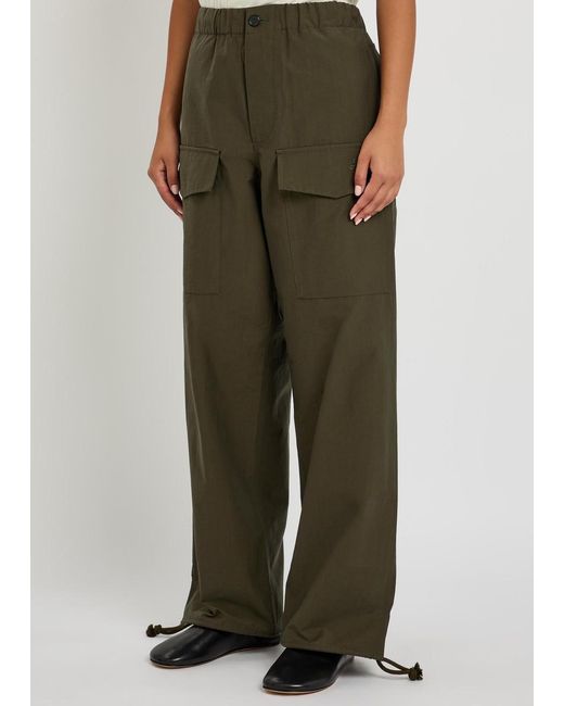 J.W. Anderson Green Parachute Track Pants