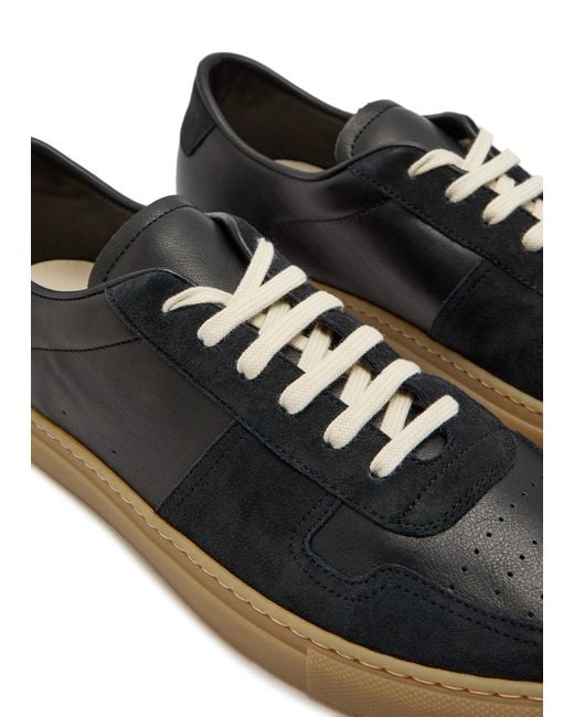 Common Projects Black Bball Panelled Leather Sneakers for men