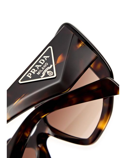 Prada Brown Symbole Square-Frame Sunglasses for men