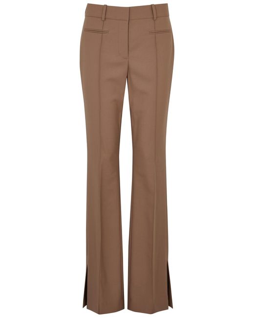 Helmut Lang Brown Stretch-twill Bootcut Trousers