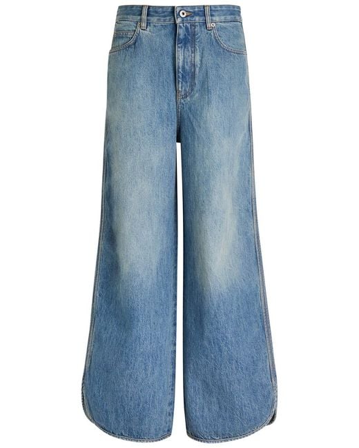 Loewe Blue Wide-Leg Jeans
