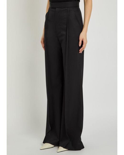 Vivienne Westwood Black Wide-Leg Wool Trousers