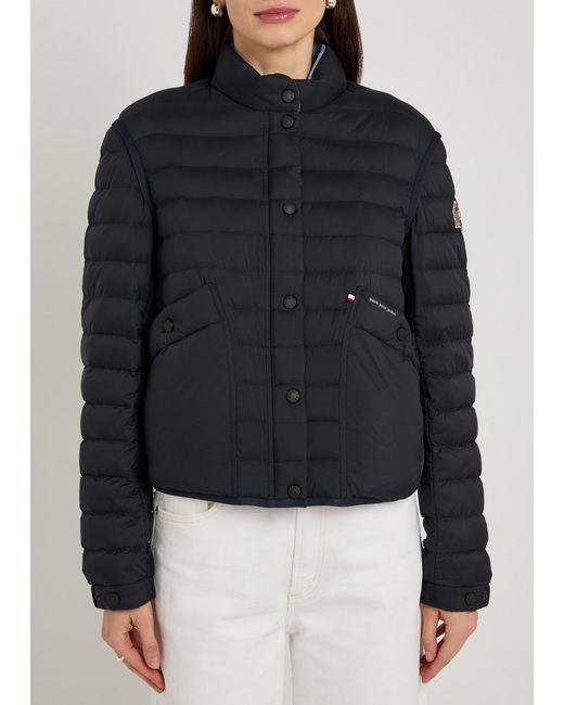 Moncler Black Madulains Padded Shell Bomber Jacket