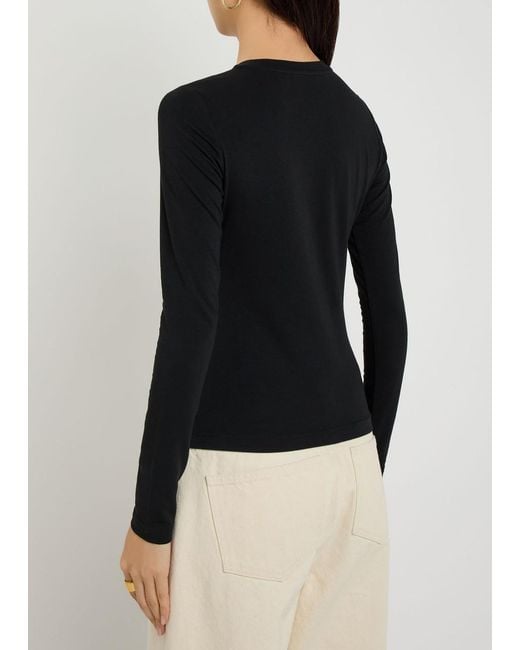 Varley Black Edna Jersey Top