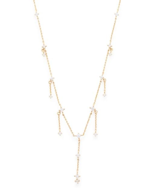 Astrid & Miyu Blue Drop 18Kt-Plated Necklace