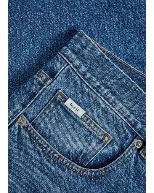 Forét Blue Straight-Leg Denim Jeans for men