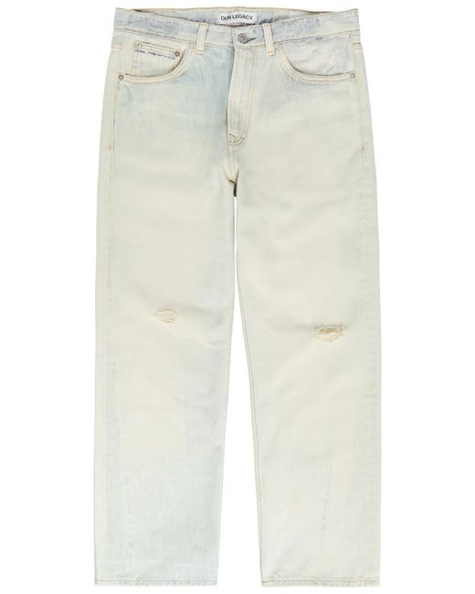 Our Legacy Natural Third Cut Straight-Leg Jeans for men