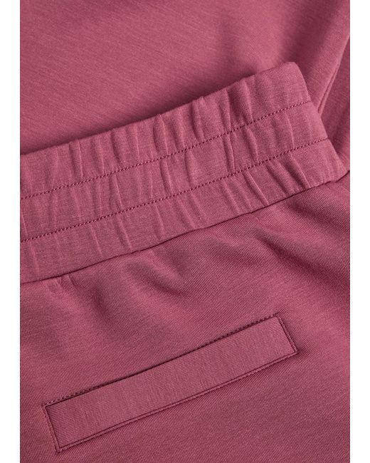Varley Red The Slim Cuff 27.5 Stretch-Jersey Sweatpants