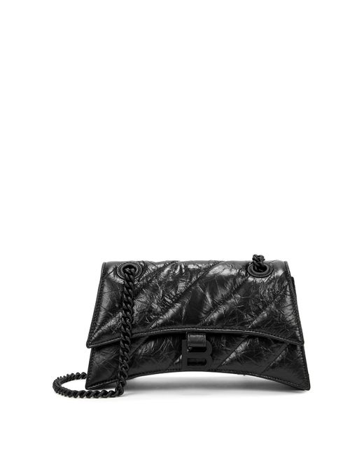 Balenciaga Black Crush Quilted Leather Shoulder Bag, Shoulder Bag