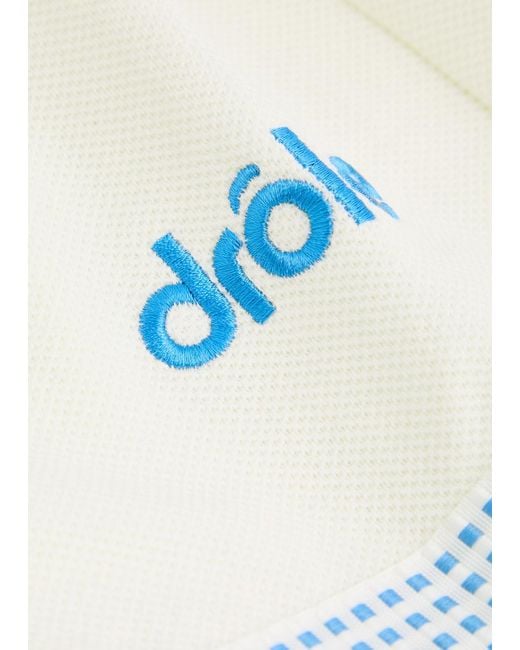 Drole de Monsieur White Le Short Piqué Cotton Short for men