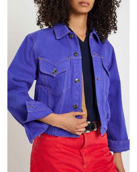 Versace Blue Blouson Denim Jacket