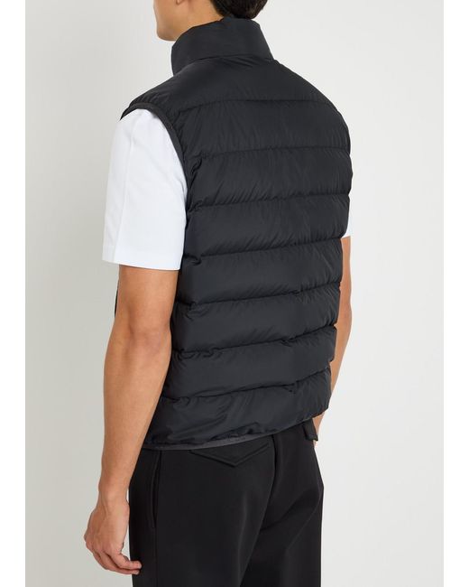 Moncler Blue Contrin Quilted Shell Gilet for men