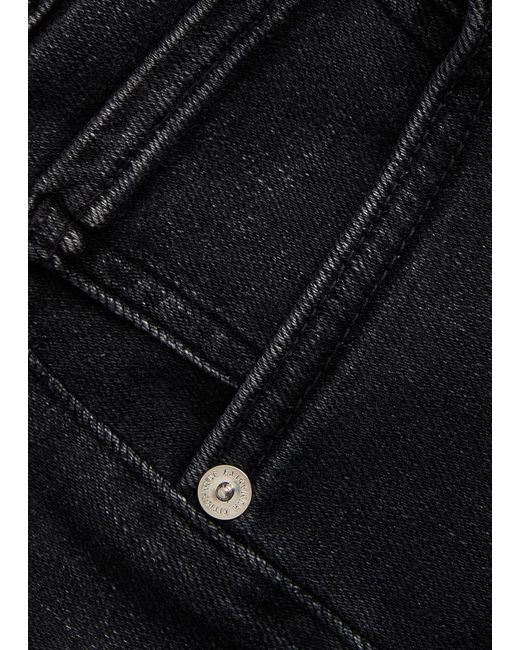 Citizens of Humanity Blue Lyra Cropped Wide-Leg Jeans