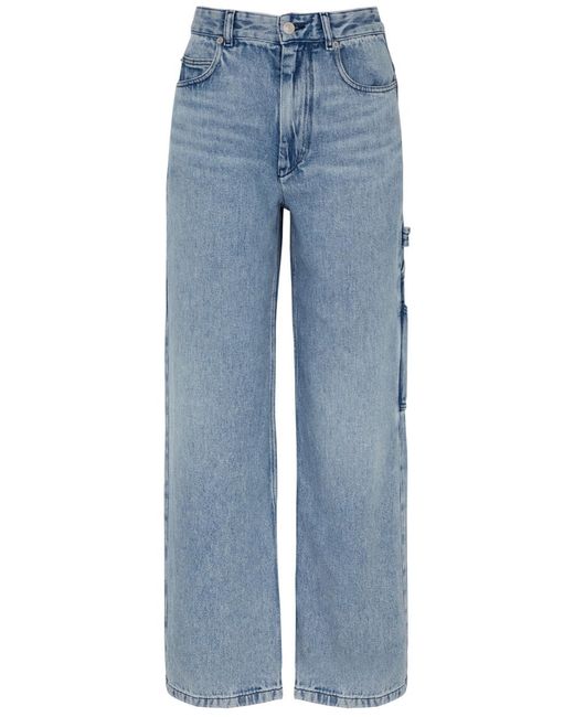 Isabel Marant Blue Bymara Straight-Leg Jeans