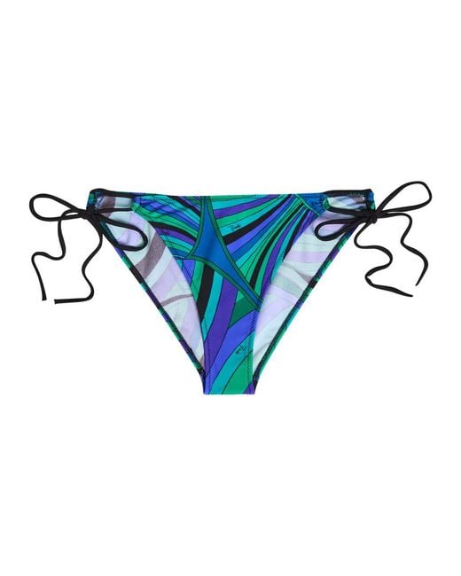 Emilio Pucci Blue Printed Bikini Briefs