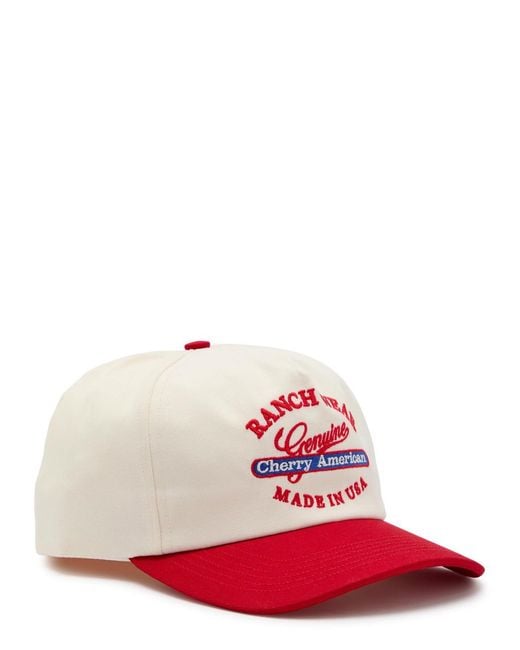 CHERRY LA Ranchwear 5 Panel Embroidered Canvas Cap for men
