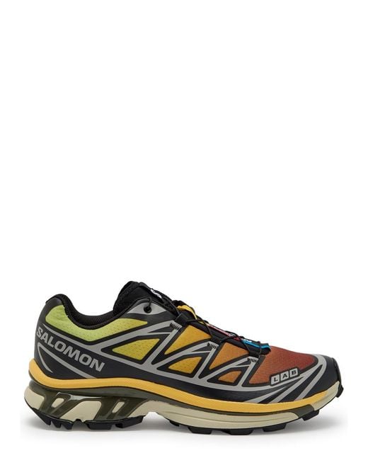 Salomon Green Xt-6 Panelled Degradé Mesh Sneakers for men