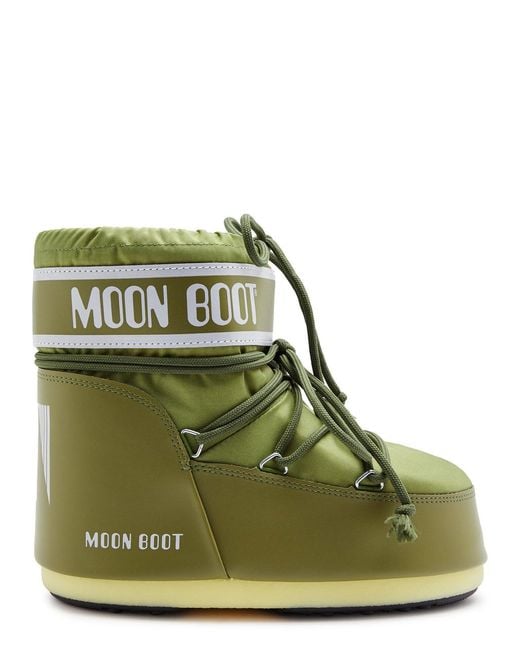 Moon Boot Green Icon Padded Nylon Snow Boots