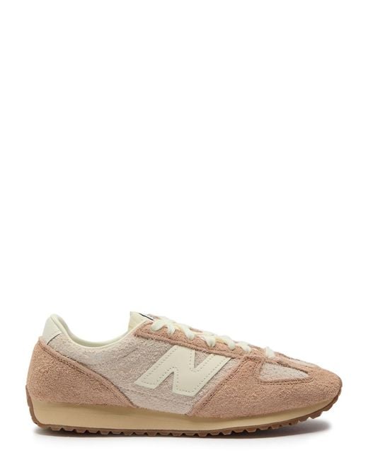 New Balance Natural 471 Panelled Brushed Suede Sneakers