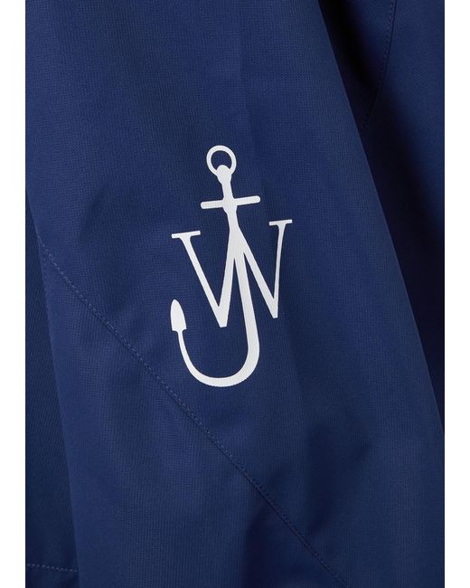 J.W. Anderson Blue Logo-print Shell Track Jacket for men