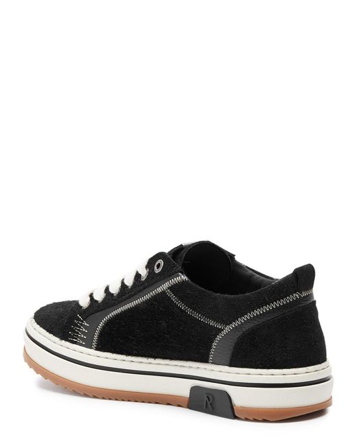 Represent Black Htn Panelled Suede Sneakers for men