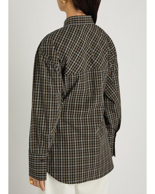 Rohe Gray Checked Cotton Shirt