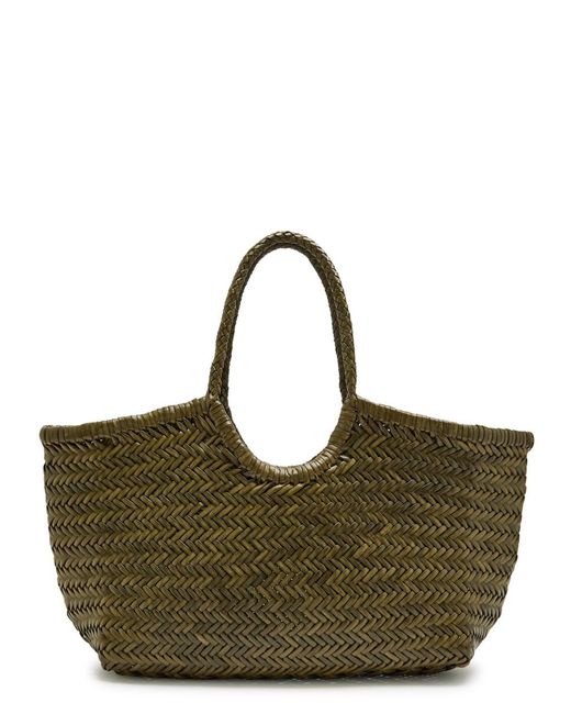 Dragon Diffusion Brown Nantucket Big Woven Leather Tote Bag