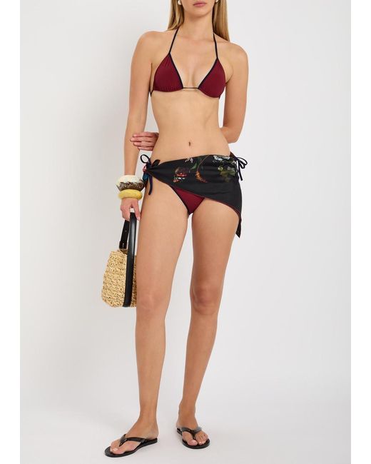 Lido Red Venti Bicolour Triangle Bikini