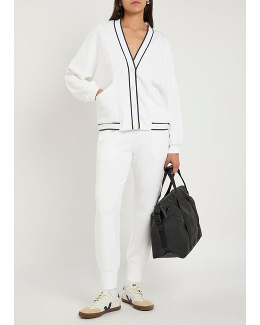Varley Blue Decker Off Court Stretch-Jersey Cardigan