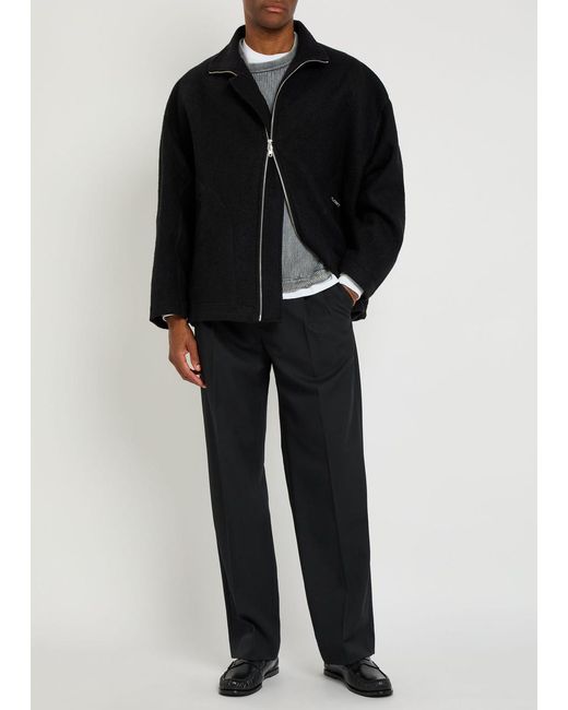 YMC Black Aaron Zip Wool Jacket for men