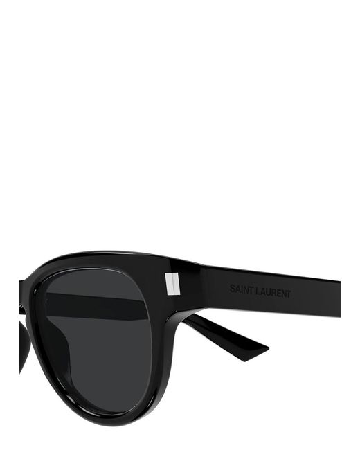 Saint Laurent Black Round-Frame Sunglasses for men